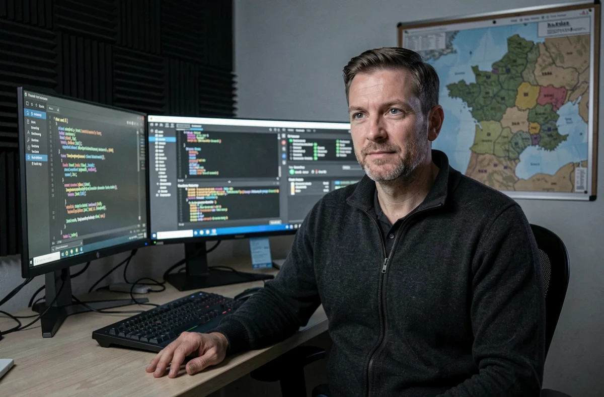 Analyste cybersécurité d'ITAIA surveillant des tableaux de bord de détection de menaces informatiques