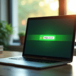 Passer à HTTPS : avantages, impact sur le SEO et mise en place facile Ordinateur portable avec cadenas HTTPS vert en ligne